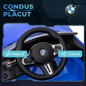AIYAPLAY Mașinuță Electrică BMW M4 pentru Copii, Albastră | Aosom Romania
