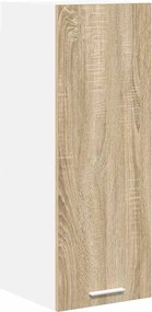vidaXL Dulap suspendat cu ușă Stejar Sonoma și Alb 30 x 31 x 80 cm
