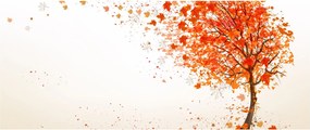Tablou - Copac în vâmnt (120x50 cm)