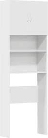 vidaXL Dulap pentru mașină de spălat alb 64x24x190 cm lemn prelucrat