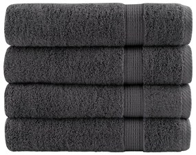 vidaXL Prosoape duș premium SOLUND 4 buc antracit 70x140cm 600gsm