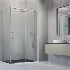 Perete lateral stanga Radaway Idea KDJ 90 cm finisaj nichel periat-transparent sticla 6 mm