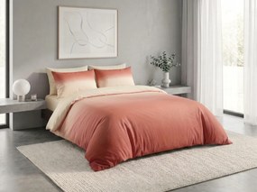 Lenjerie de pat din bumbac OMBRE teracota Dimensiune lenjerie de pat: 2 buc 70 x 90 cm | 200 x 220 cm