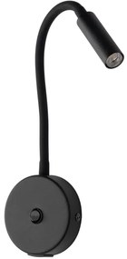 Lampă de perete cu port USB LAGOS 1xG9/3W/5V negru