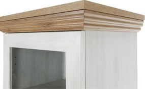 Vitrină, pin nordic/stejar sălbatic, ROYAL W1D