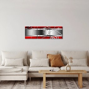 Tablou abstract (cu ceas) (90x30 cm)