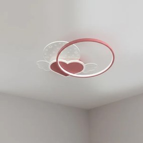 Brilagi - Plafonieră LED pentru copii LOVE, 48W, 230V, 3000/4500/6000K, roz