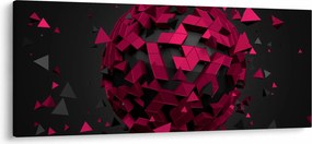 Tablou cu abstracție 3D (120x50 cm)