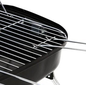 Grătar portabil de cărbune BBQ - roz