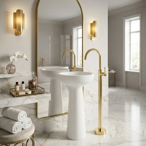Robinet pentru lavoar Rea Lungo Gold