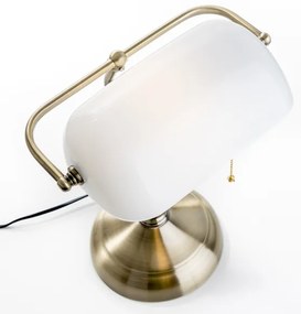 Lampă de masă Brilagi BANK OFFICE 1xE27/60W/230V alamă/alb