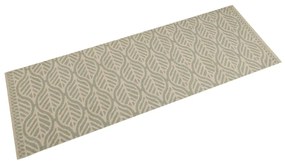 vidaXL Covor de bucătărie lavabil, model frunze, 60x180 cm, catifea