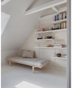 Canapea bej cu tapițerie din in 200 cm Pace - Karup Design