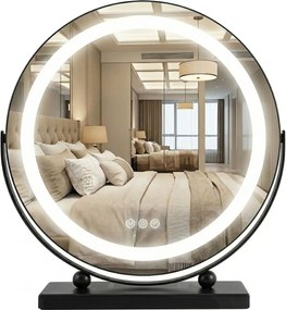 Oglindă LED MAKE-UP Black 40 cm