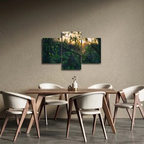 Tablou - Soarele strălucind printre crengile copacilor (90x60 cm)