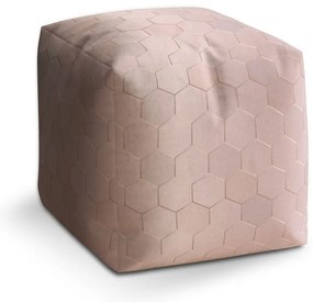 Taburet Cube rose gold, roz