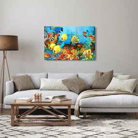 Tablou - Recif de corali colorat (90x60 cm)