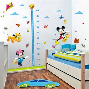 Autocolant de perete "Metru pentru copii - Mickey și Minnie 2" 170x100 cm