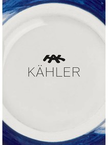 Vază albastră din gresie pictată manual Tulle – Kähler Design