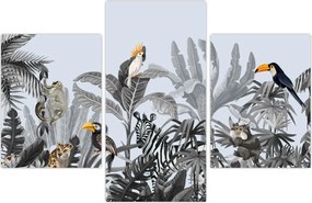 Tablou - Jungla ilustrată (90x60 cm)
