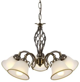 Lustră pe lanț Globo 60208-5 ODIN 5xE27/60W/230V