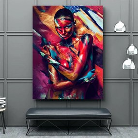 Tablou Canvas - Paint stripes sensual 80 x 120 cm