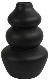 Vaza ceramica neagra CAIRN 22 cm