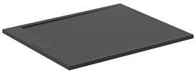 Cadita de dus dreptunghiulara Ideal Standard i.life Ultra Flat S negru intens 120x100 cm