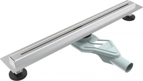 Set rigola pentru dus plus capac Inter Ceramic New Generation Slim 60 cm finisaj metal periat