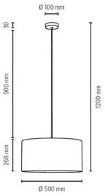 Spot-Light 3754027 - Lustr SCARLETT pe cablu 1xE27/60W/230V