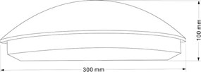 Aplica de perete pentru exterior ALABAMA, LED, 12W, 230V, IP54, neagră