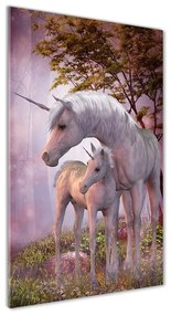 Tablou sticlă Unicorni