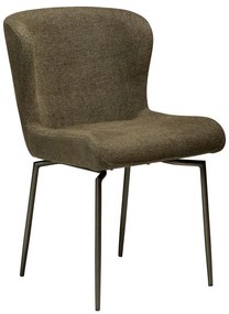 Scaun de dining kaki tapițat Glam – DAN-FORM Denmark