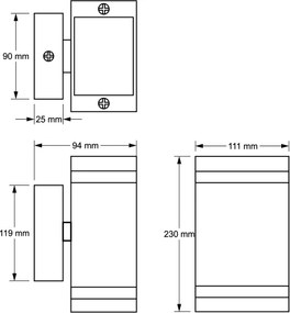 Aplică perete exterior LITEK 2xGU10/30W/230V IP44 gri