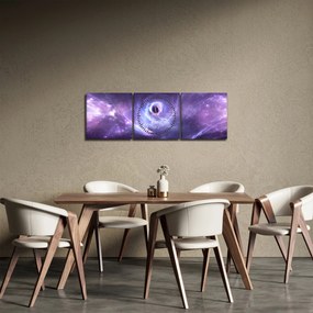 Tablou - Universul (cu ceas) (90x30 cm)