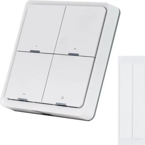 Retlux - Întrerupător inteligent cu 4 butoane 1xCR2430 alb