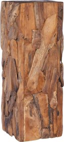 vidaXL Masă laterală, 30 x 30 x 80 cm, lemn masiv de tec