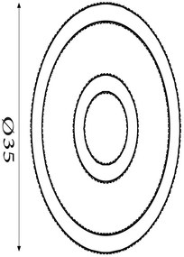 Plafoniera LED design elegant Roundel