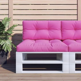vidaXL Pernă de paleți, roz, 70x40x12 cm, material textil