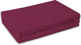 Cearsaf frote pentru patut copii PREMIUM 60x120 cm visiniu