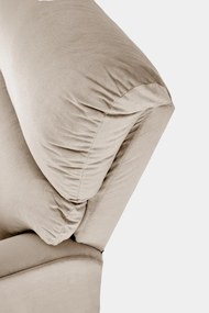 Fotoliu recliner Karim stofa bej H103 cm
