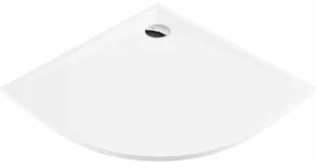 Cadita dus  semirotunda Deante Kerria Plus alb 80 cm