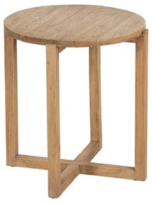 Măsuță auxiliară rotundă din lemn de mindi ø 40 cm Dala – Ixia