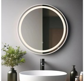 Oglindă LED dimabilă cu funcție de retroiluminare Globo 84035 RIVAS LED/10W/230V d. 50 cm