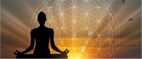 Tablou cu meditație (120x50 cm)