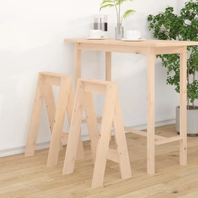 vidaXL Scaune, 2 buc., 40x40x75 cm, lemn masiv de pin