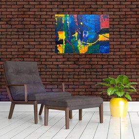 Tablou pe sticlă - Abstract (70x50 cm)