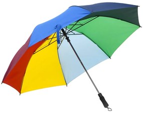 vidaXL Umbrelă pliabilă automată, multicolor, 124 cm