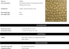 Decoratiune de perete LUX Maximus 3D piele de sarpe