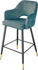 Set 2 scaune de bar Paris albastru petrol